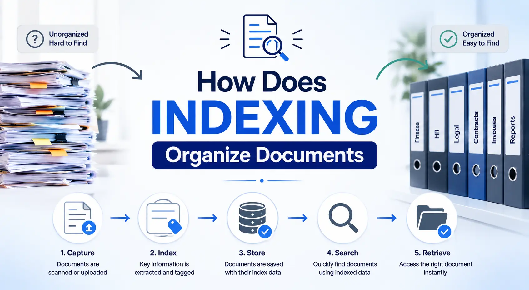 Role of Indexing in organize documents