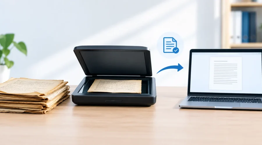 Scanning Old Documents Without Damaging
