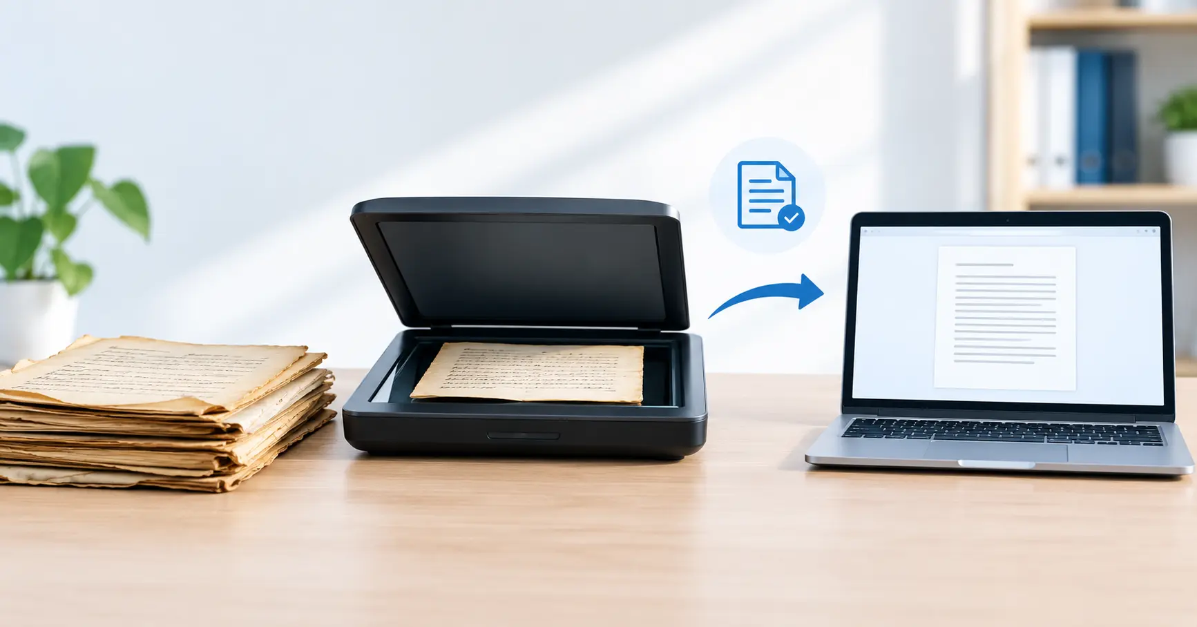 Scanning Old Documents Without Damaging